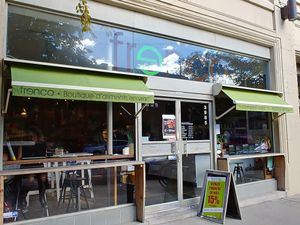 Front of store at Frenco in Montreal