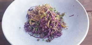 Really tasty fennel and caper salad at The Bridge Hotel in Castlemaine