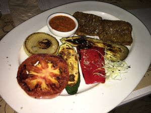 Seitan a la plancha at Los Fogones de Luzia in Orio