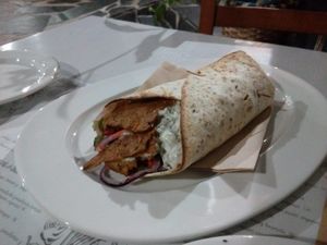 XXL vegan kebab in Zingira at Los Fogones de Luzia in Orio