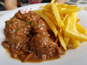 Albondigas at Los Fogones de Luzia in Orio