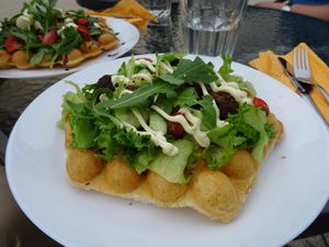 Falafel option at Cafe Nisse in Imatra