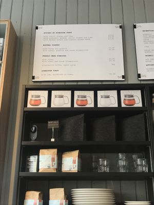 Coffee & tea with ALL the plant based milk options  at The Observatory Art Café in London