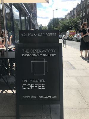 Compostable cups!! at The Observatory Art Café in London