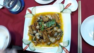 Vegan dish at An Lac at An Lac - Luong The Vinh in Hue