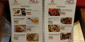 Menu at An Lac - Luong The Vinh in Hue