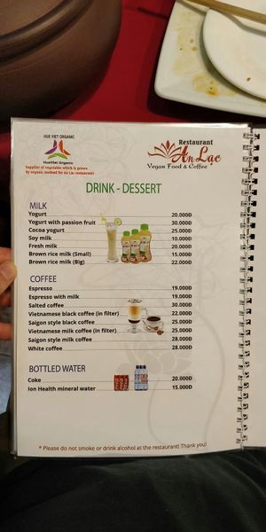 Drinks at An Lac - Luong The Vinh in Hue