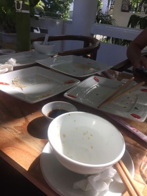 Errrr forgot to take before but empty plates always a good sign right!  at An Lac - Luong The Vinh in Hue