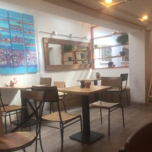 Café decor  at Luca's Kitchen and Bakery  in South East London