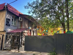 To find Baan Baan, look for this.  at Baan Baan Thai cafe in Bishkek