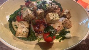 Rosti and tofu  at Barry's in Grindelwald