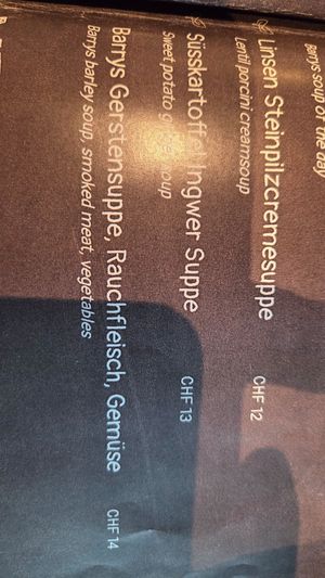  at Barry's in Grindelwald