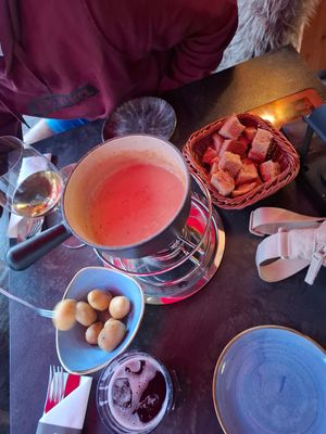 Vegan Fondue at Barry's in Grindelwald