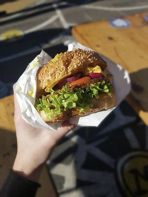 Cheezy Burger at Neue Republik Reger in Berlin