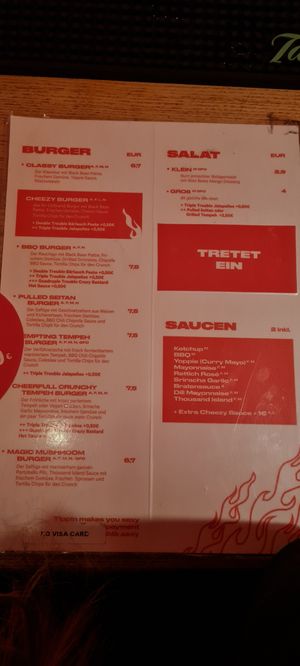 Menü at Neue Republik Reger in Berlin