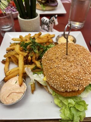 Vegan Schnitzel Burger   at Neue Republik Reger in Berlin