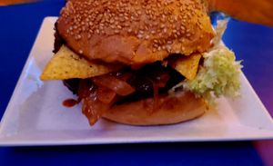 Bbq burger at Neue Republik Reger in Berlin