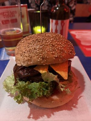 BBQ burger  at Neue Republik Reger in Berlin