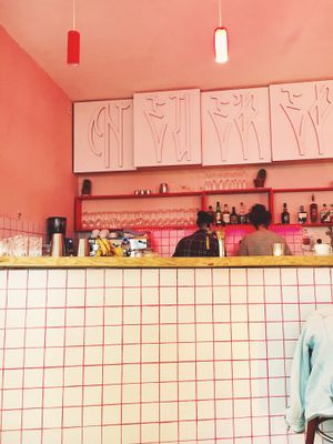 The bar at Neue Republik Reger in Berlin