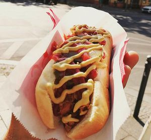 Lecker HotDog at Neue Republik Reger in Berlin