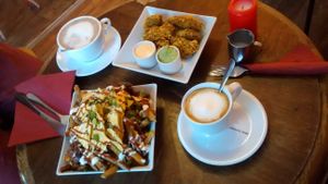 getting fat at Neue Republik Reger in Berlin