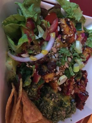 Salad with tempeh at Neue Republik Reger in Berlin