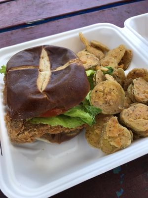 Supreme with frickles  at Bartleby's Seitan in Bentonville