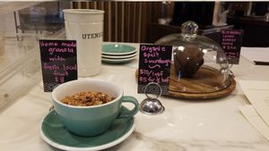 Granola and muffin at Away Kitchen + Cafe - Queen St in Toronto