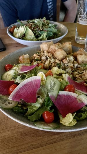 Watermelon radishes - c’mon.    at Earls Kitchen + Bar - Mainland in Vancouver