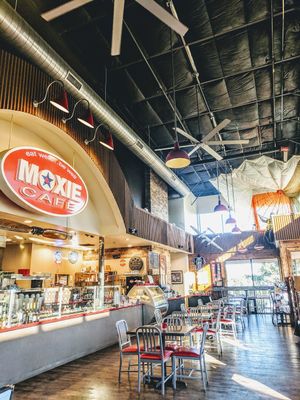 Cool interior at Moxie Cafe in Santa Maria