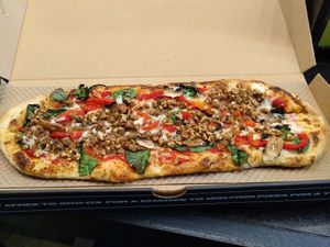 Vegan pizza at &pizza - E St in Washington