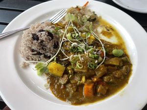 Coconut curry (spicy and buttery)  at McKays Public House in Bar Harbor