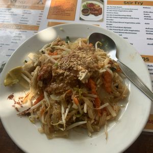 Vegan pad Thai (specify without egg!)  at May Kaidee in Bangkok