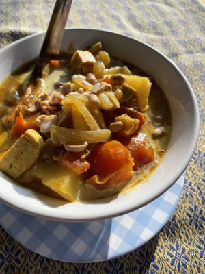 Massaman curry  at May Kaidee in Bangkok