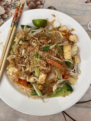 Pat thai without egg  at May Kaidee in Bangkok