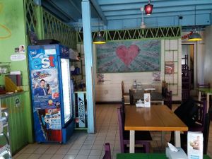 Inside her delightful eatery at May Kaidee in Bangkok