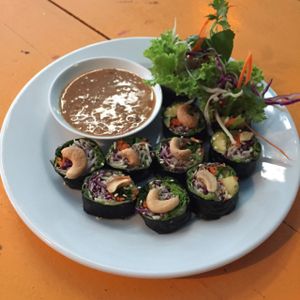Nori Rolls at May Kaidee in Bangkok