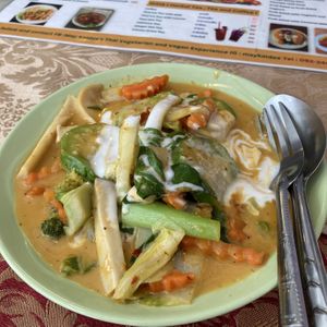 Panang Curry. Very good   at May Kaidee in Bangkok