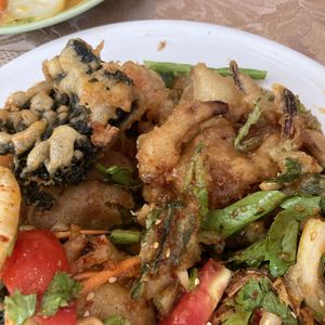 May Kaidee Special Salad. Good but very heavy.   at May Kaidee in Bangkok