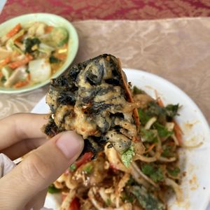 May Kaidee Special Salad. Good but very heavy.   at May Kaidee in Bangkok