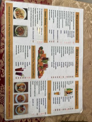 Menu 2024 January  #Veganuary at May Kaidee in Bangkok