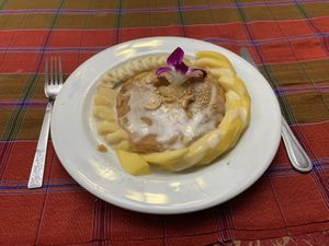 Pancake with Fruit  at May Kaidee in Bangkok