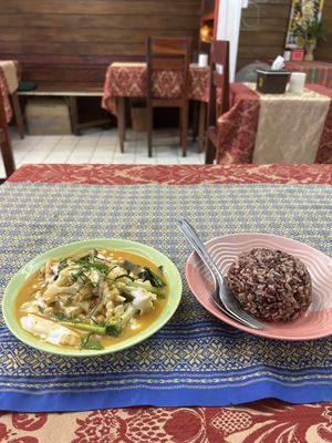 Penang curry  at May Kaidee in Bangkok