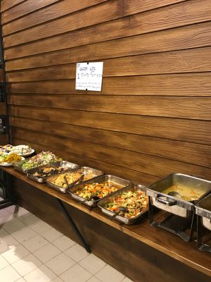 Saturday night buffet 150baht! at May Kaidee in Bangkok