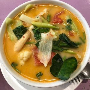Tom Kha again (look different) at May Kaidee in Bangkok