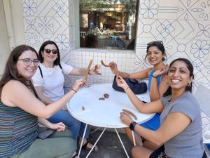 Churro time! at Travelling Herbivore in Mexico City
