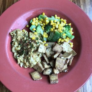 Southern Sampler at Papa G's Vegan Organic Deli in Portland