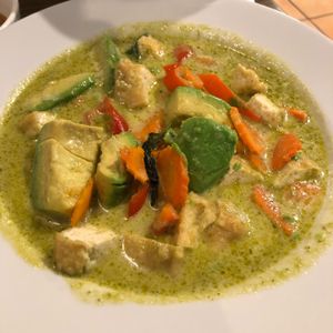 Vegan Avocado Curry!!  at Thai E-San Kitchen in Dixon