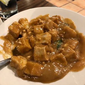 Vegan Pra-ram Tofu! at Thai E-San Kitchen in Dixon