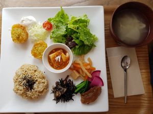 The small version at Aoi Sora Organic Cafe in Sapporo